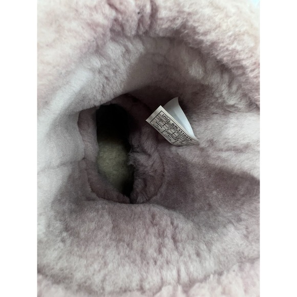 UGG Boots Size 7 Classic Fur  Sherpa Cuff‎ Pink Crystal Festival Boho Coquette - Picture 3 of 12